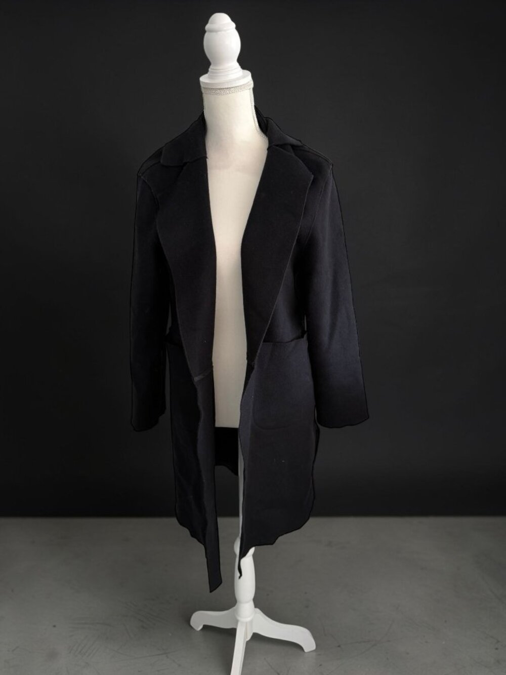 C LUXE Black Fall Coat Jacket Size Medium